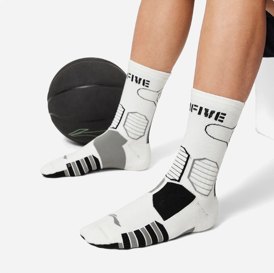 LiNing BadFive Basketball Socks(One pair of packages)