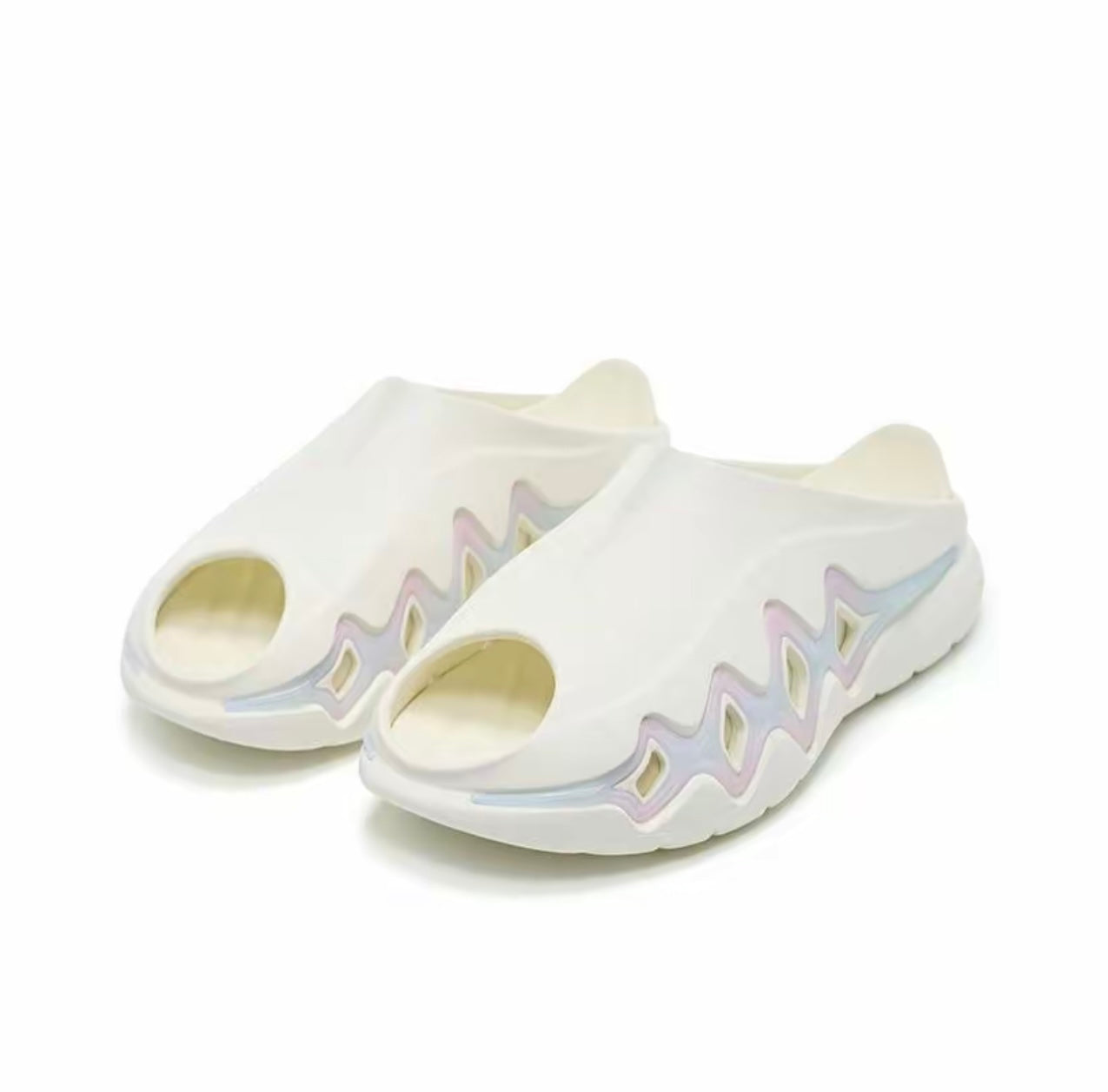 Rigorer Shark 3 Slides 'White/Pink/Blue'